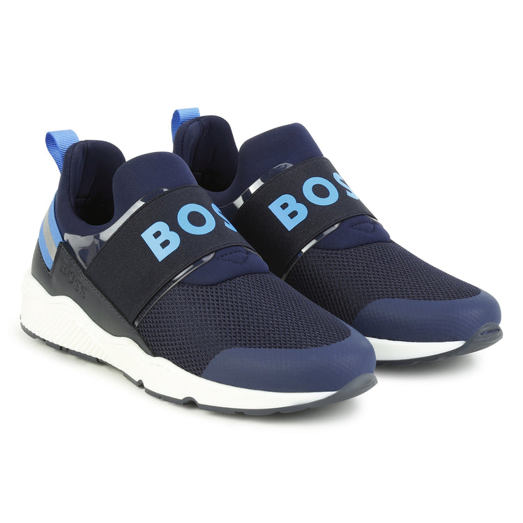 Hugo Boss Navy Mesh Slip on Sneaker J29346 – Shoe Inc