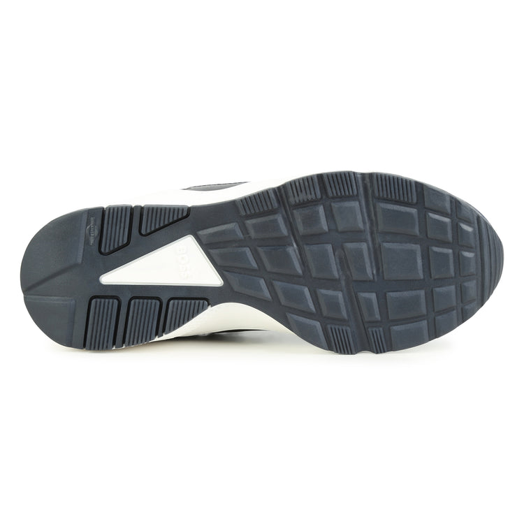 Hugo Boss Navy Blue Mesh Slip on Sneaker J29346