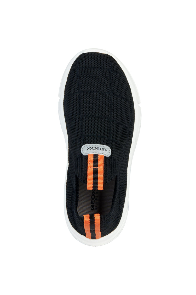 GEOX Black & Orange Mesh Sock Sneaker
