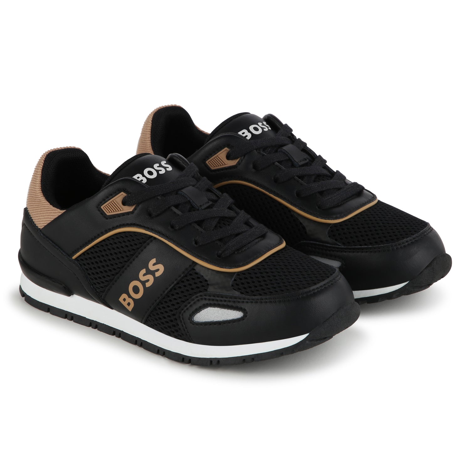 Hugo Boss Midnight Black Mesh Slip on Sneaker J29346 – Laced Shoe Inc