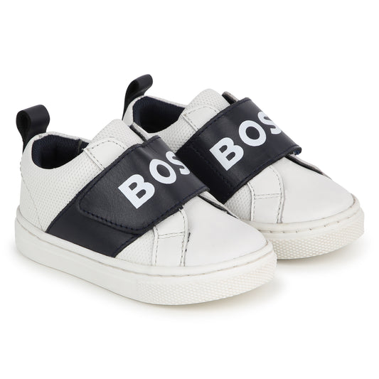 Hugo Boss White Black Velcro Sneaker J50870