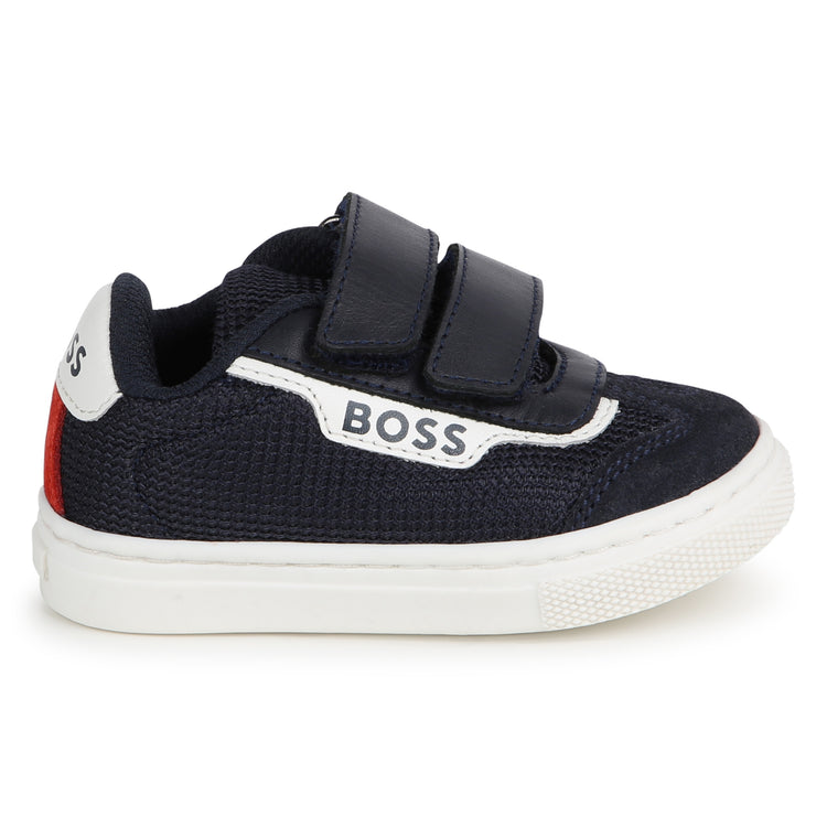 Hugo Boss Navy Mesh Velcro Sneaker J50874