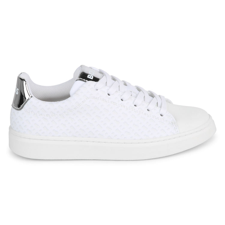 Hugo Boss White Silver Lace Sneaker J50885