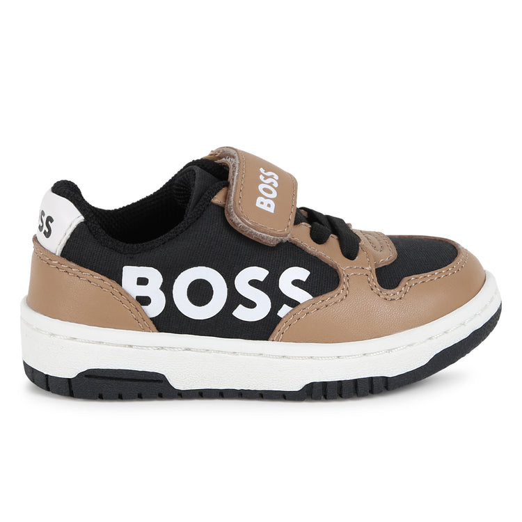 Hugo Boss Black Tan Velcro Sneaker J51343