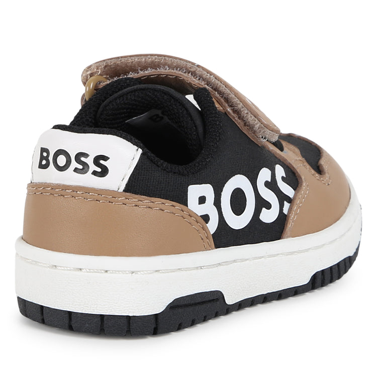 Hugo Boss Black Tan Velcro Sneaker J51343