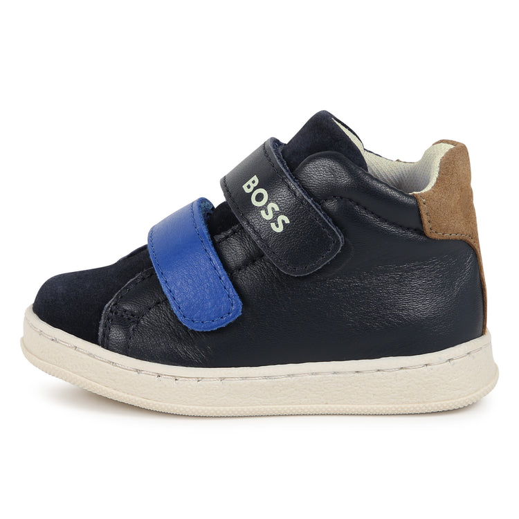 Hugo Boss Navy Blue Velcro Sneaker J51347