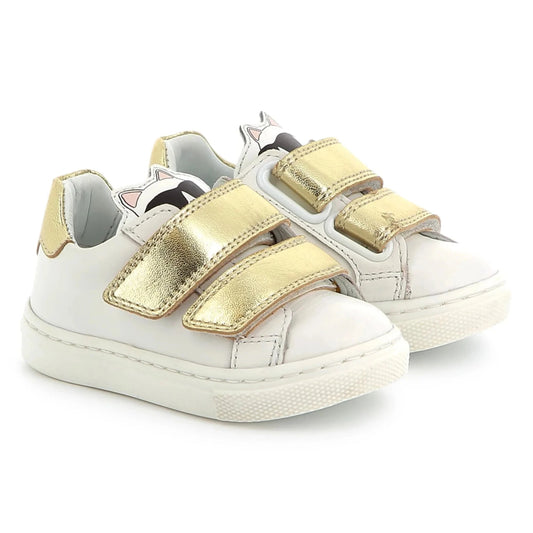 Karl Lagerfeld White Infant Velcro Sneaker Z30383