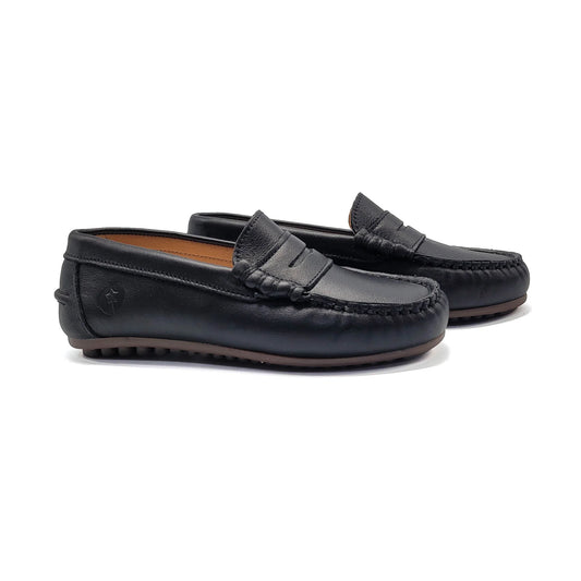 black penny loafer