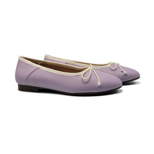 Mamelina Lavender Bow Ballet Flat 1896