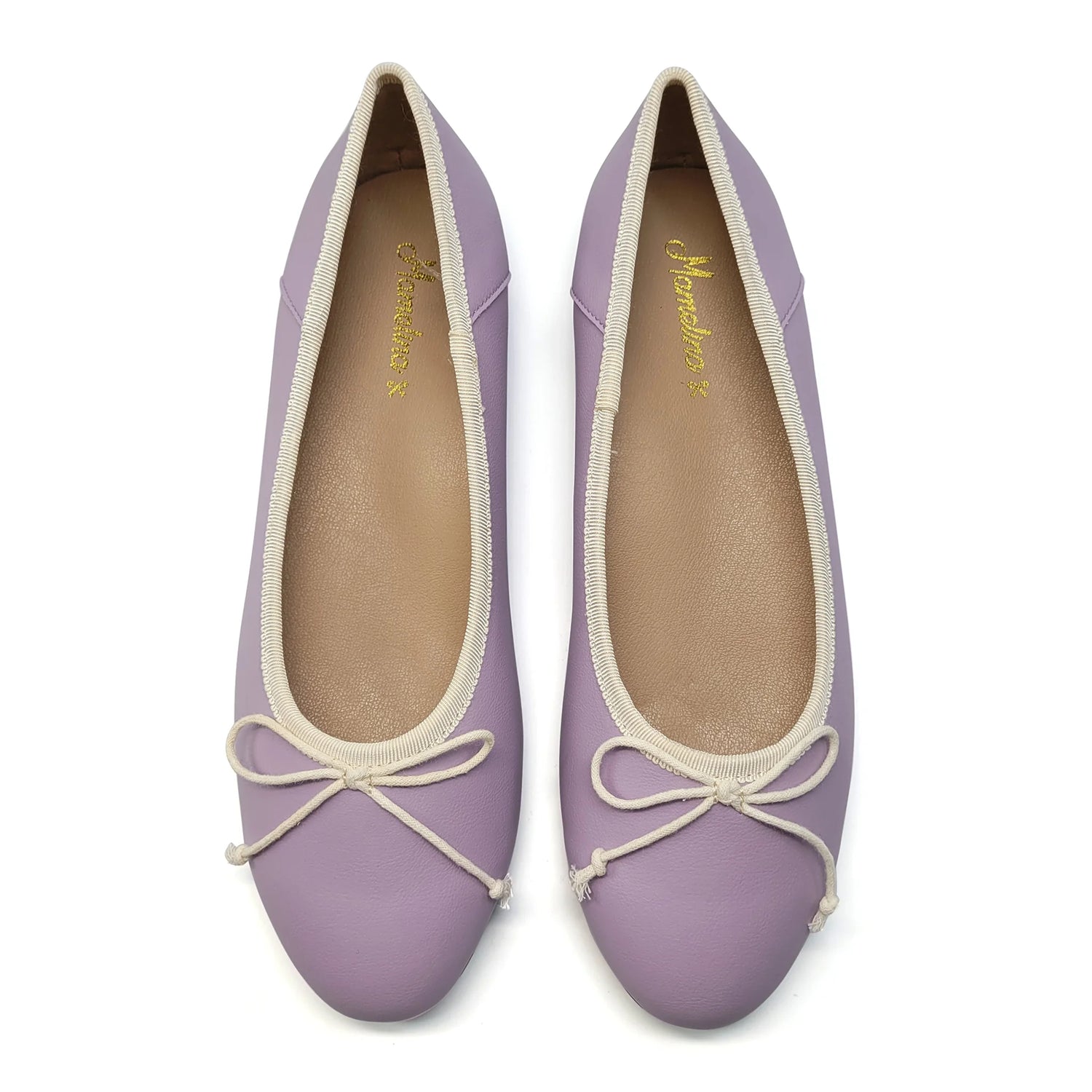 Mamelina Lavender Bow Ballet Flat 1896