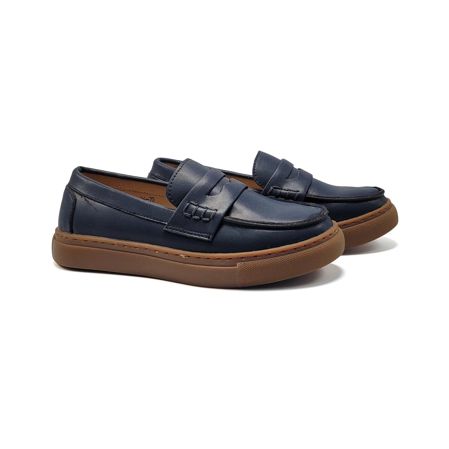 Mamelina Midnight Blue Penny Slip On Sneaker Loafer 16067