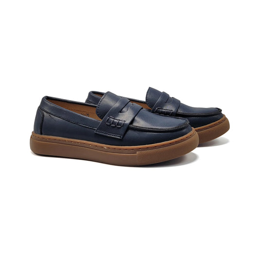 Mamelina Midnight Blue Penny Slip On Sneaker Loafer 16067