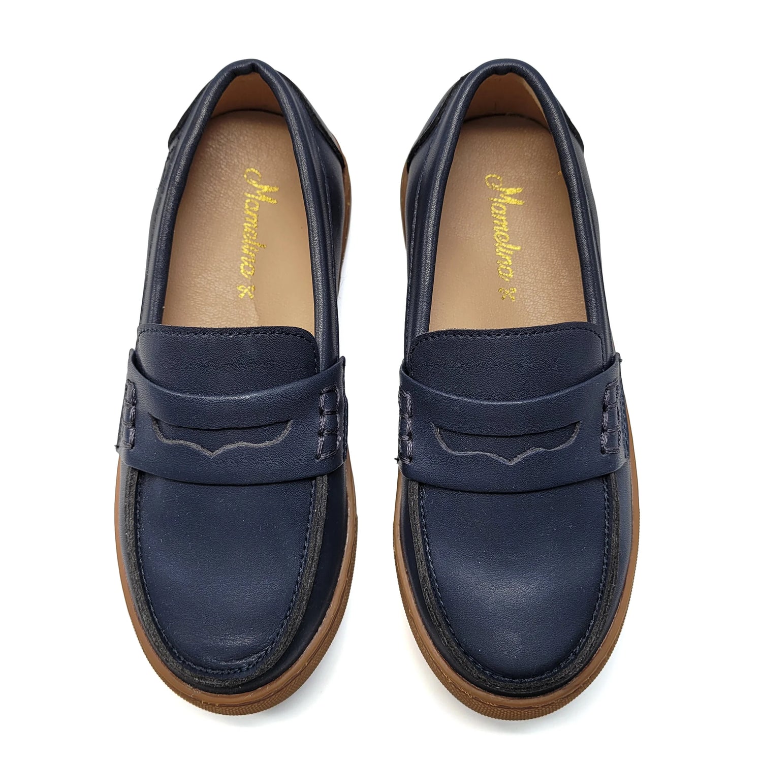 Mamelina Midnight Blue Penny Slip On Sneaker Loafer 16067