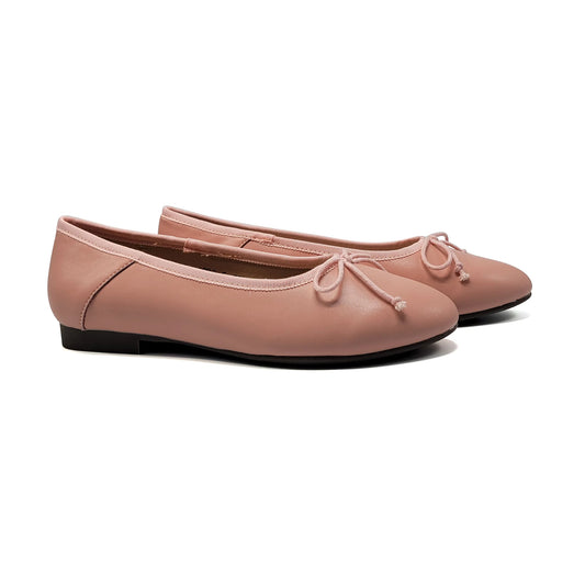 Mamelina Nude Pink Bow Ballet Flat 1896