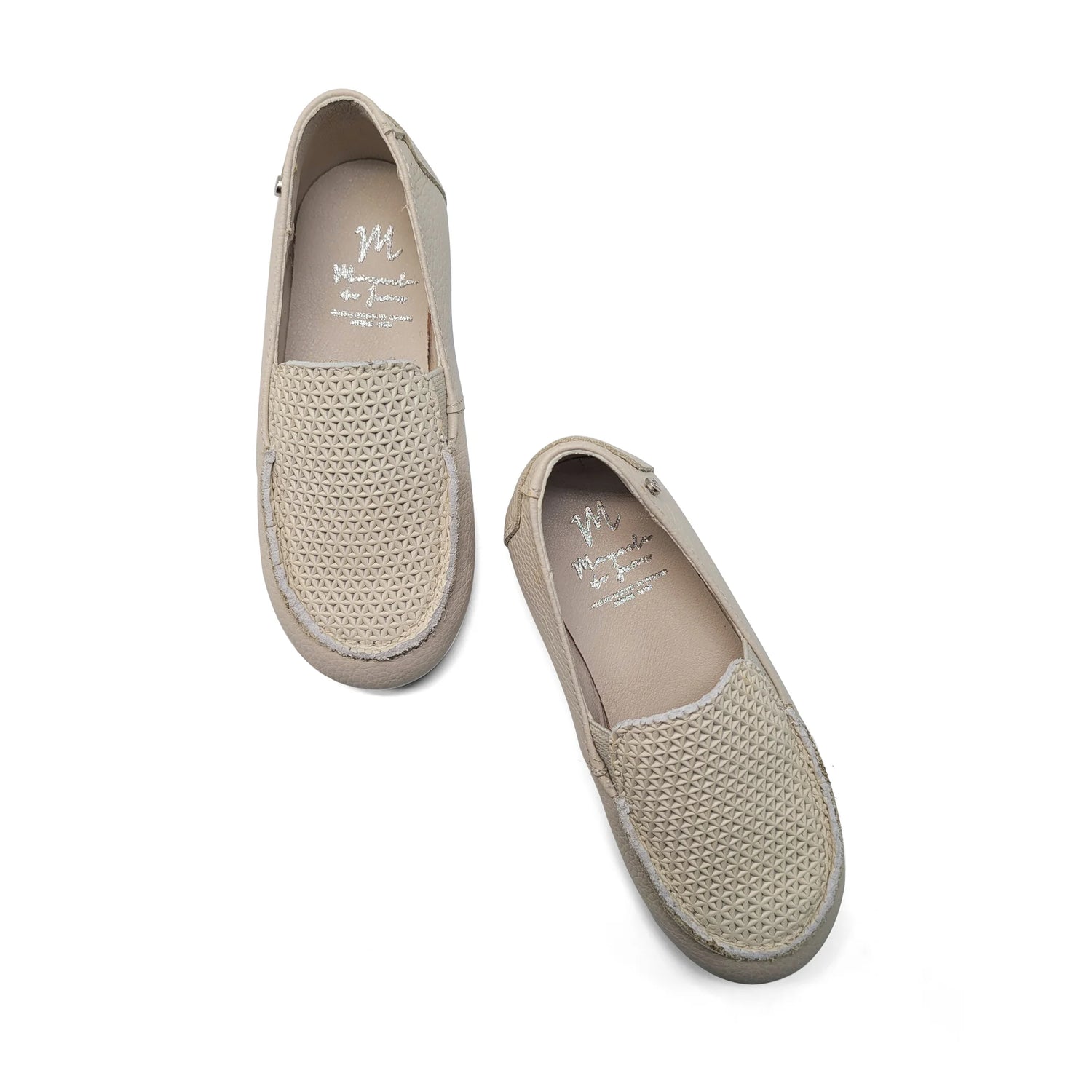 Manuela De Juan Beige Smoking Shoe S3253