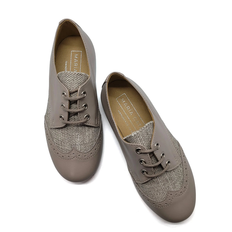 Maria Catalan Clay Linen Lace Shoe 505709