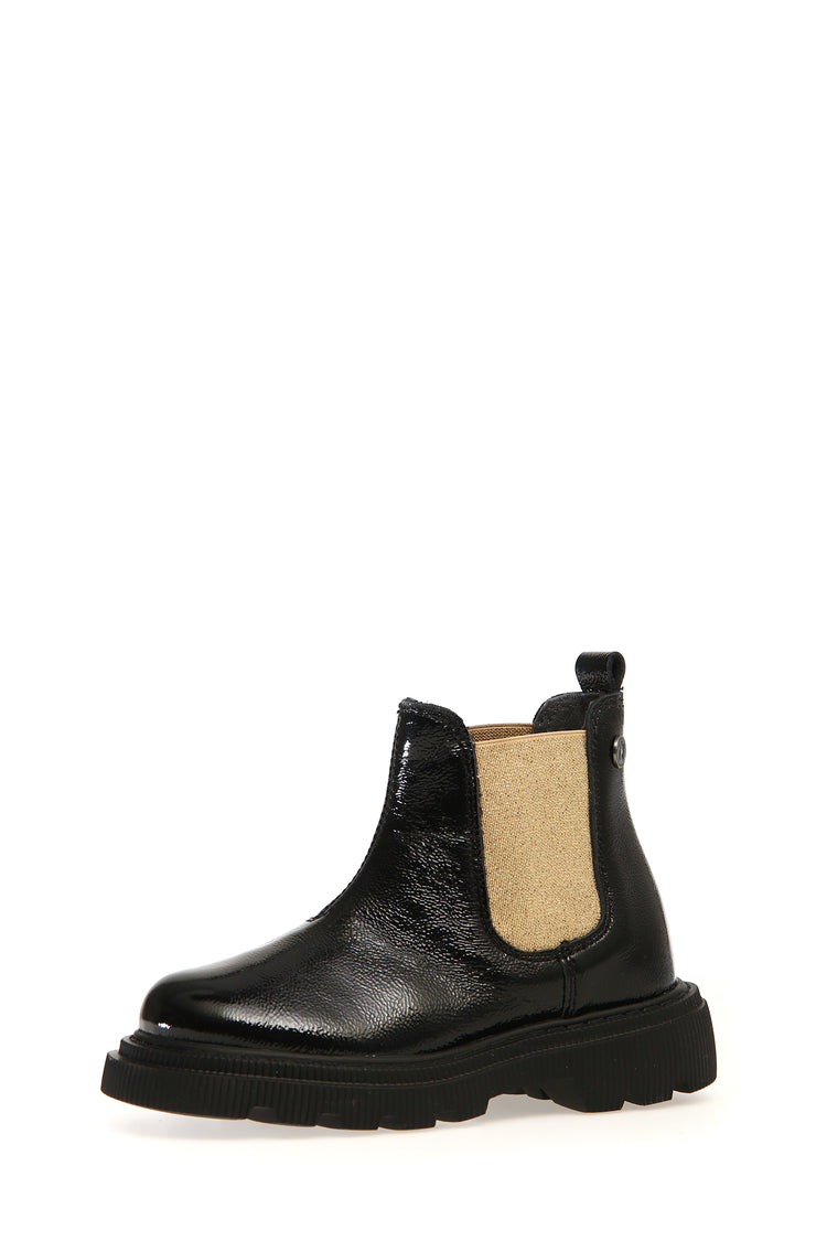 Naturino Bretty Black Gold Chunky Bootie