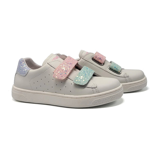 Naturino Hasselt Pastel Glitter Velcro Sneaker