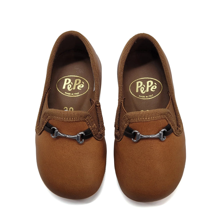 Pepe' Chocolate Brown Buckle Soft Smoking Slip on 280