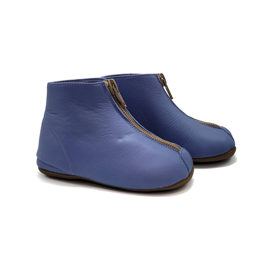 Pepe' Pigeon Blue Front Zipper Bootie 225