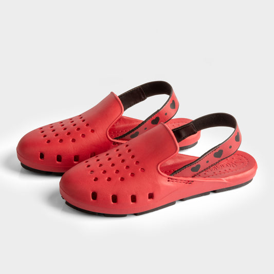 Slingers Red Hearts Slingback Water Shoes