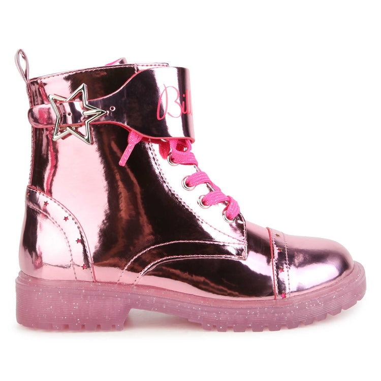 Billie Blush Barbie Pink Mirror Boot 9371