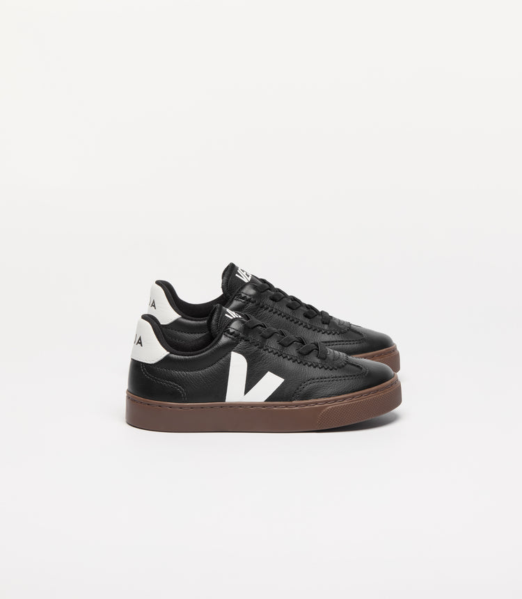 Veja Black Bark No Tie Lace Slip On Sneaker
