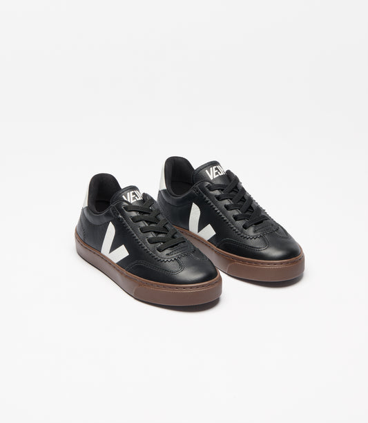 Veja Black Bark No Tie Lace Slip On Sneaker