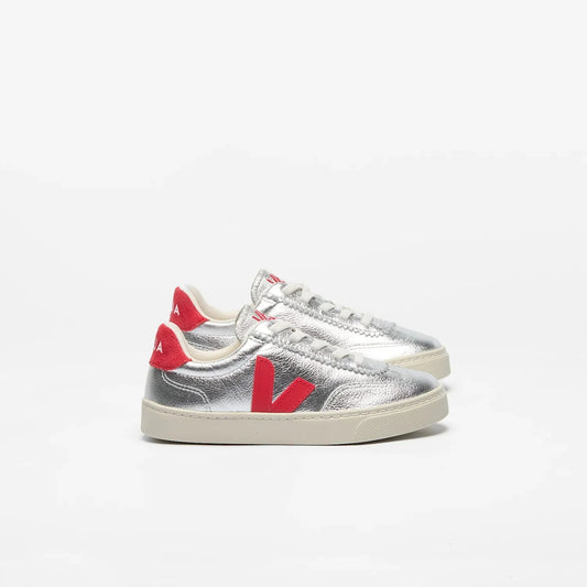Veja Silver Pekin Lace Slip On Sneaker V10L