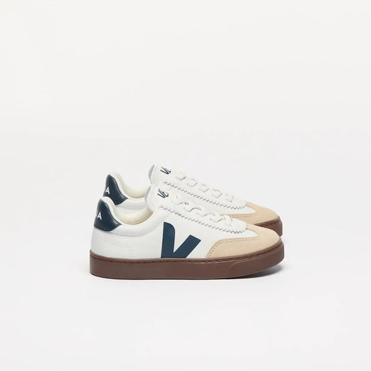 Veja White Teal Lace Slip On Sneaker V10L