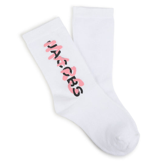 Marc Jacobs White Pink Socks W60007