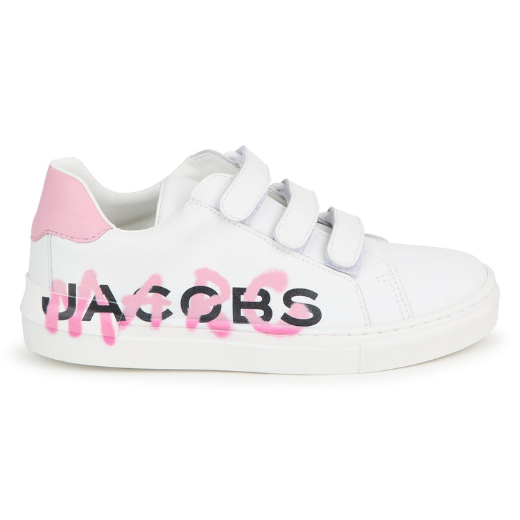 Marc Jacobs White Pink Velcro Sneaker W60054