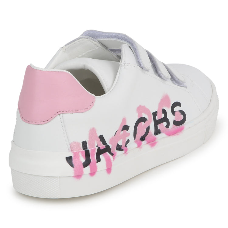 Marc Jacobs White Pink Velcro Sneaker W60054