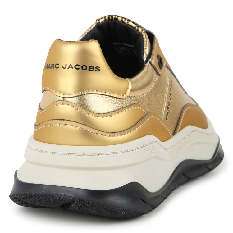 Marc Jacobs Gold Tone Chunky Slip on Sneaker