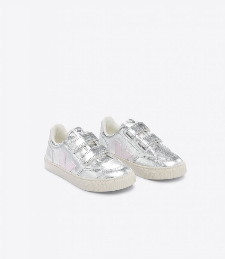 Veja Silver Pink Velcro Sneaker V102