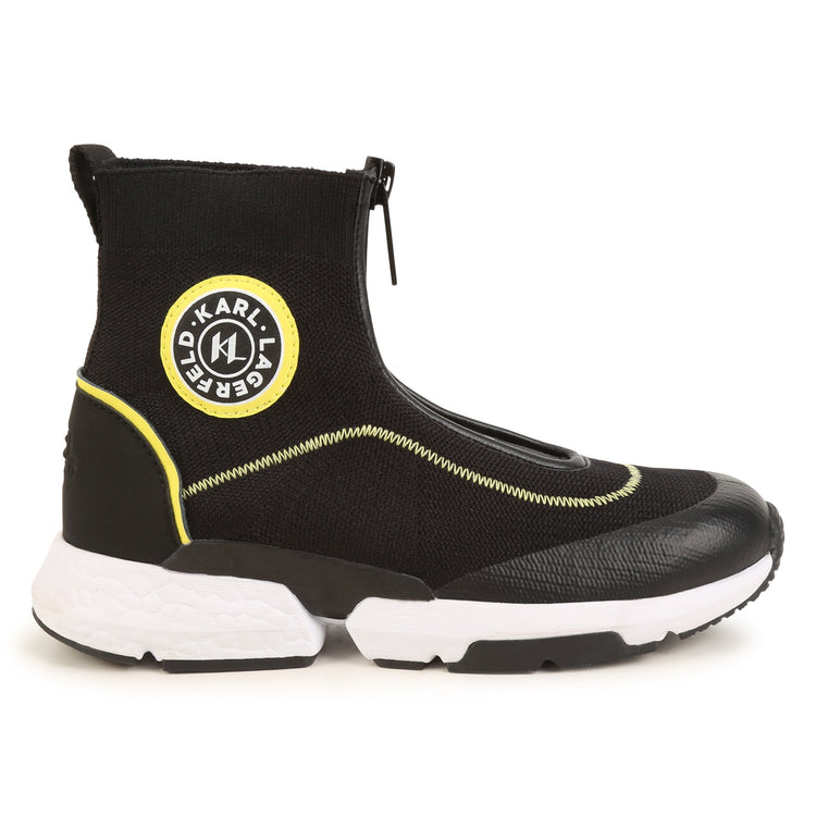 Karl Lagerfeld Black Sock Sneaker Z29067