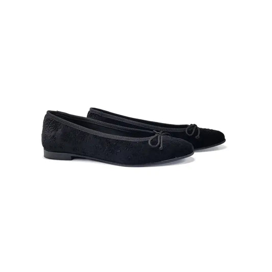 Andanines 222541 black floral ballet flat