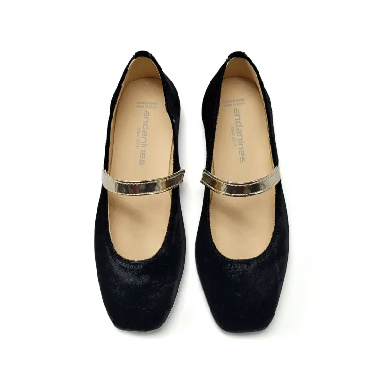 Andanines 232510 black velvet mary jane