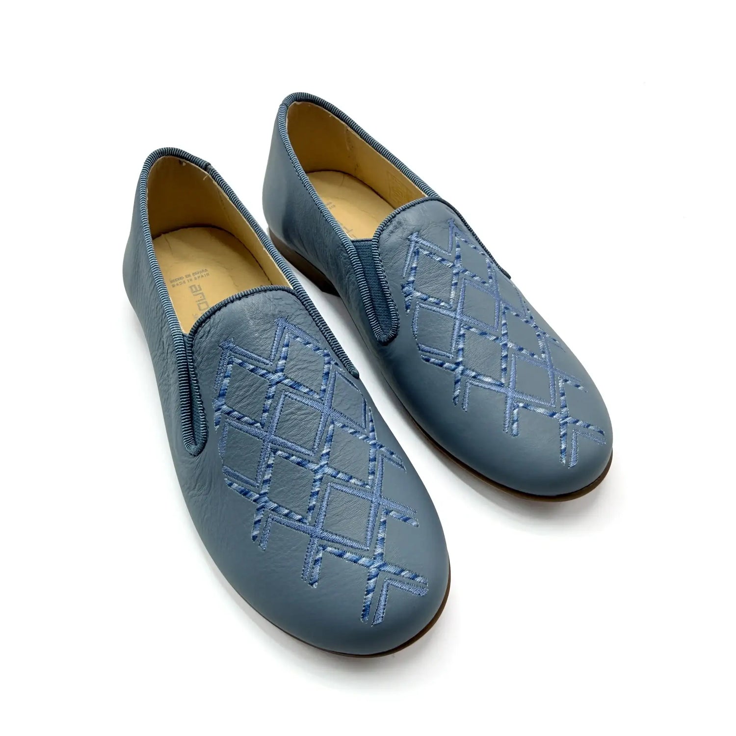 Andanines Airforce Blue Slip On Smoking Shoe 31 Andanines Airforce Blue Slip On Smoking Shoe 31