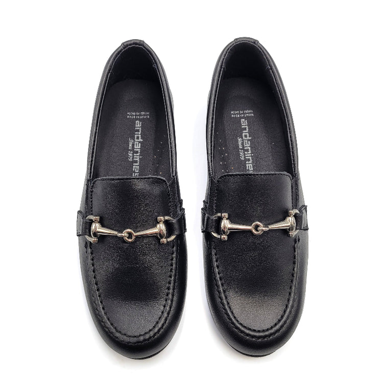 andanines-black-round-toe-boys-shoe