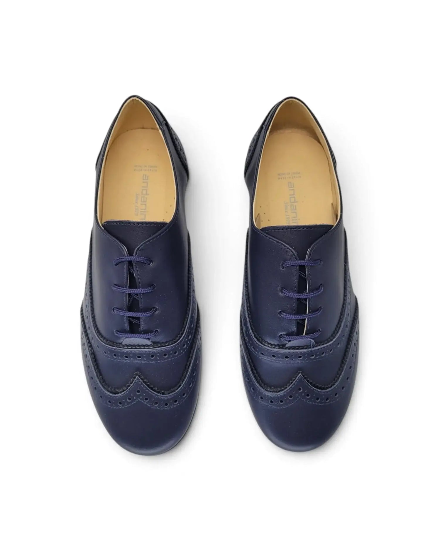 Andanines blue black laced oxford | kids leather shoes fast shipping