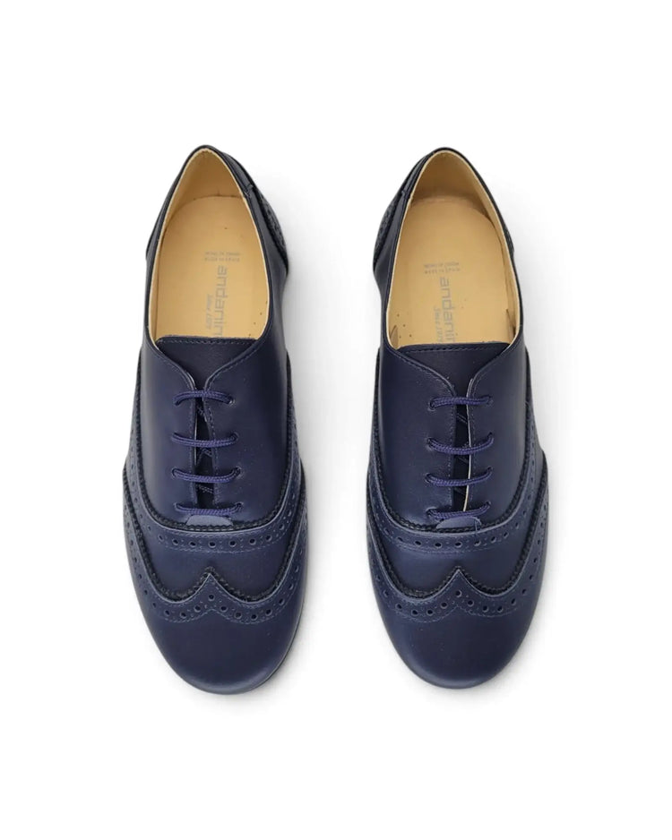 Andanines blue black laced oxford | kids leather shoes fast shipping