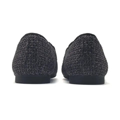 Andanines grey yarn smoking shoe 182447 - slip on dress shoe
