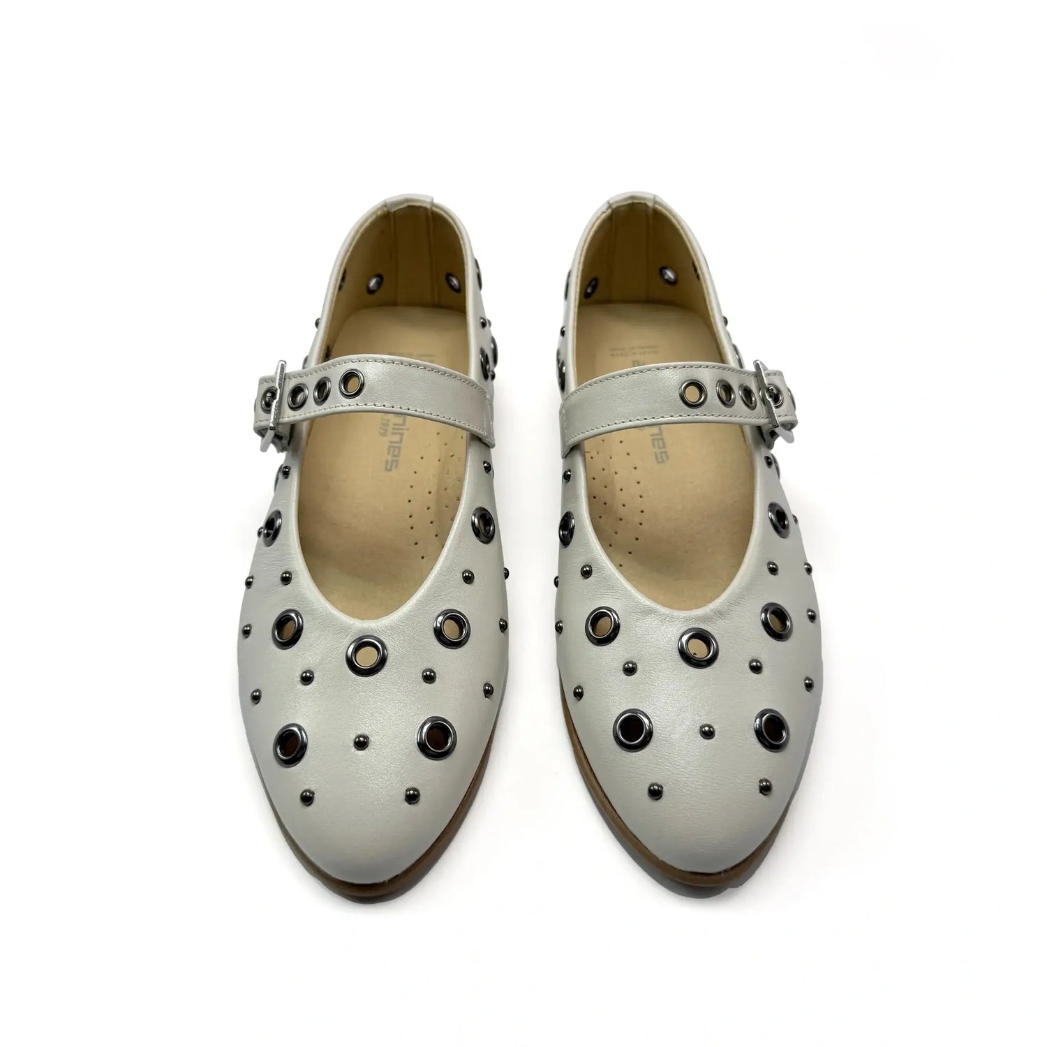 Andanines ivory mary jane flat for girls fast shipping