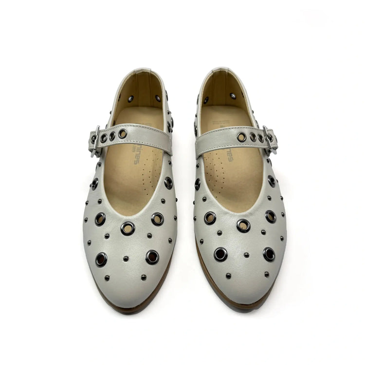 Andanines ivory mary jane flat for girls fast shipping