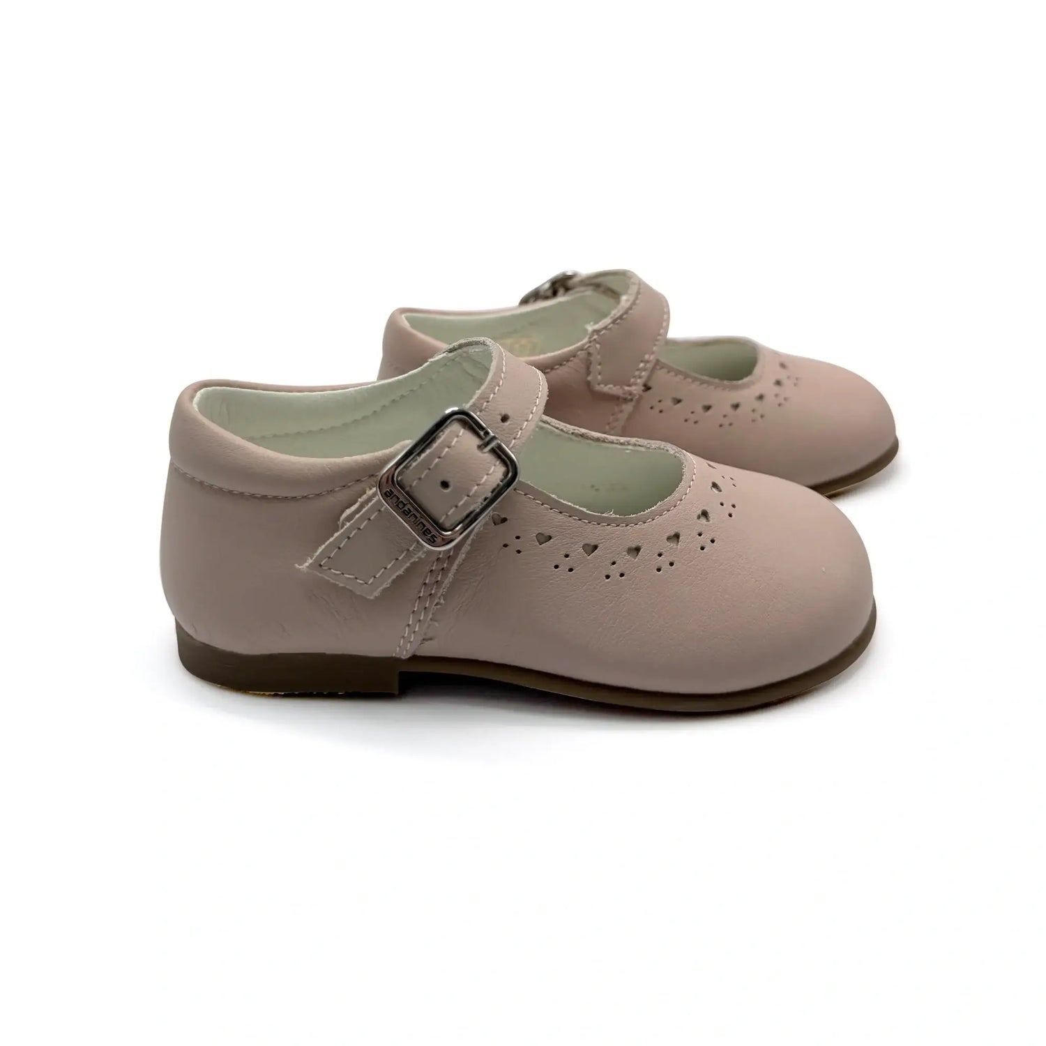 Andanines heart mary jane baby shoes pink fast shipping