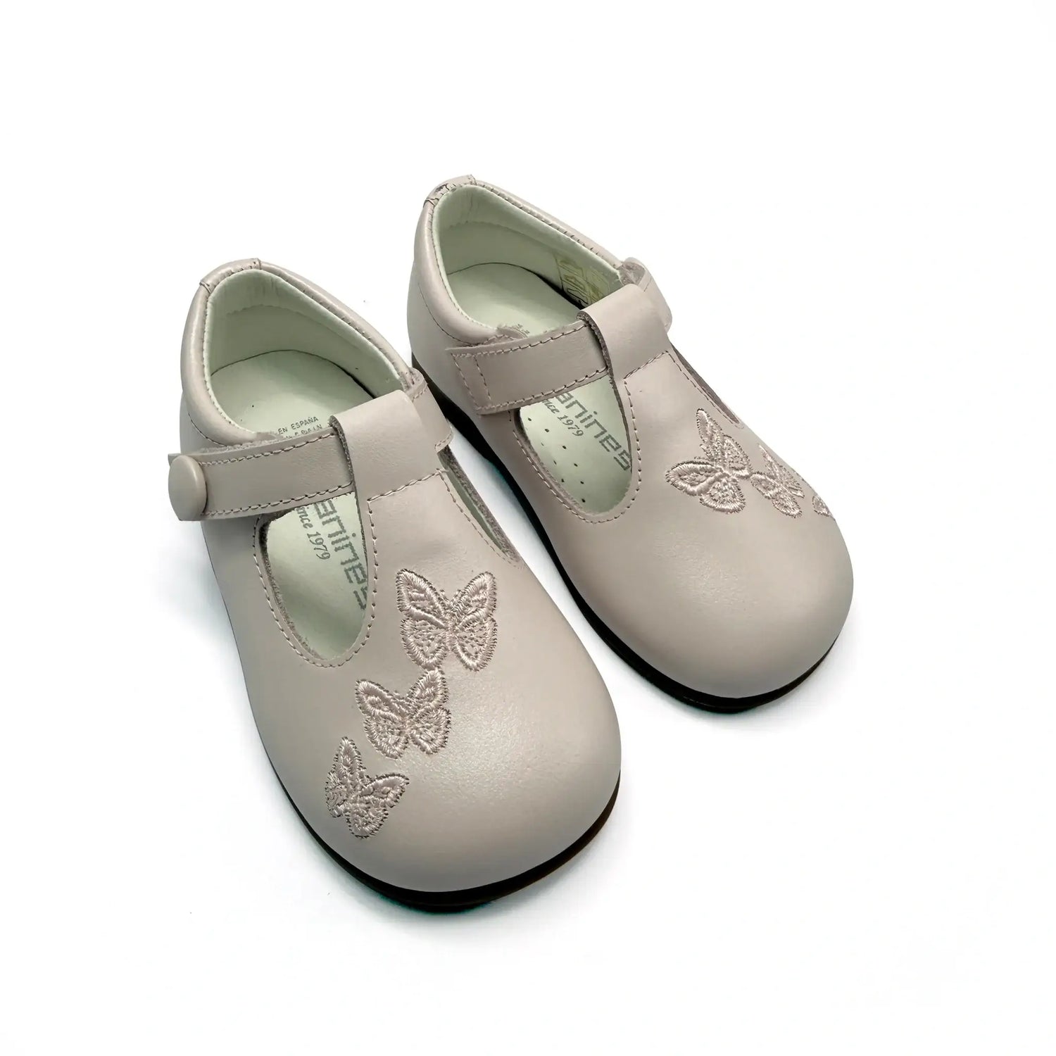 Pink butterfly baby mary jane shoes fast shipping