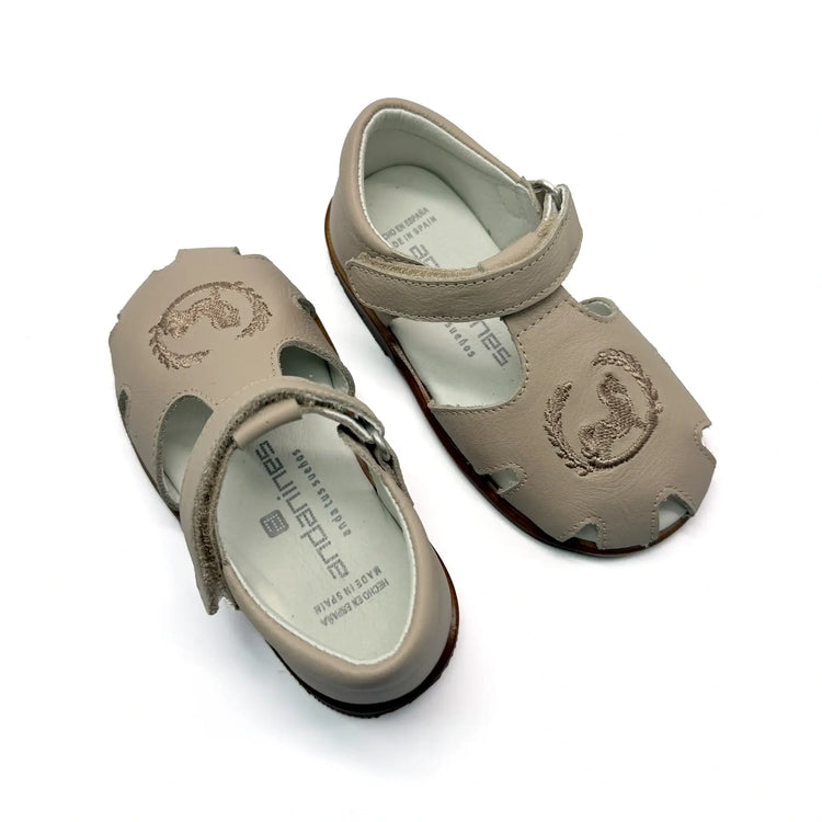 Andanines plaza taupe baby sandals fast shipping