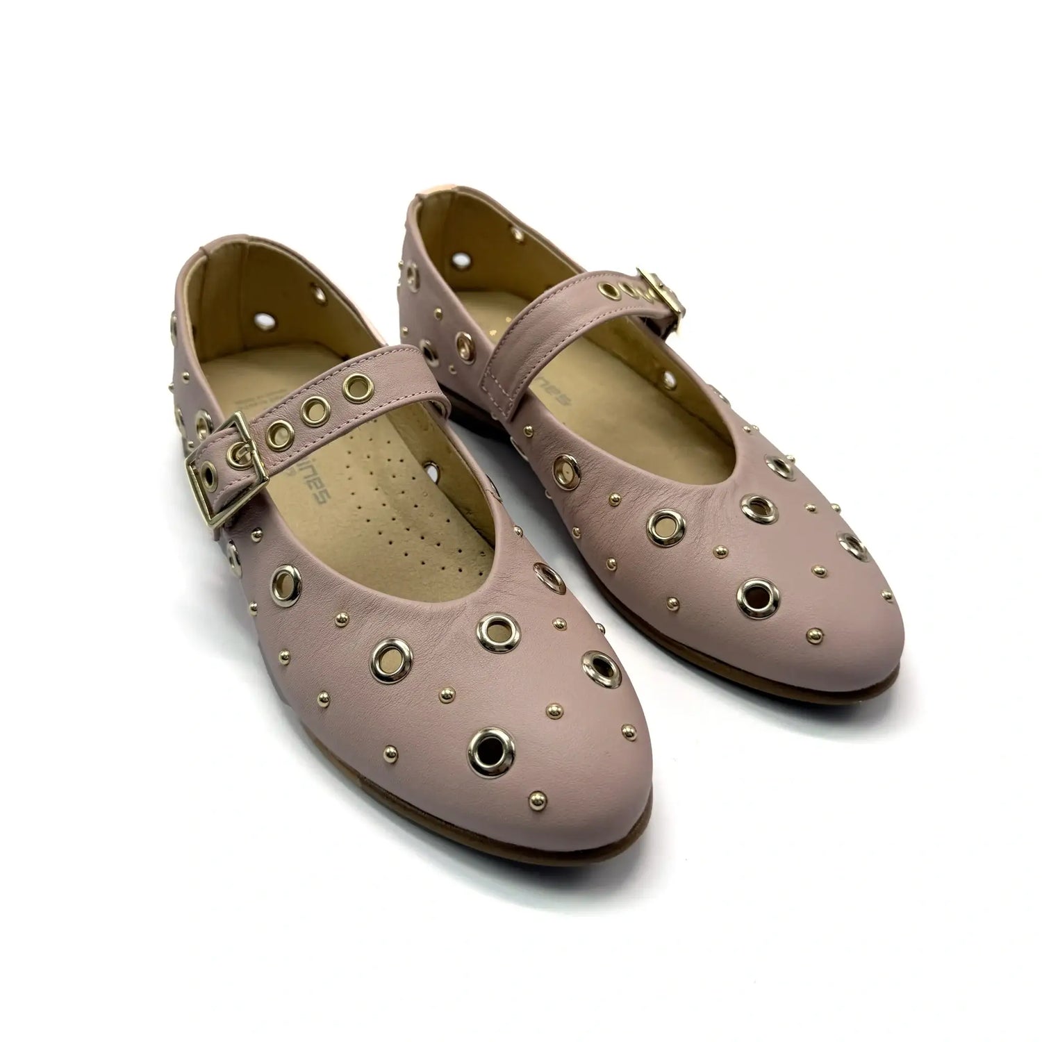 Andanines powder pink mary jane flats fast shipping