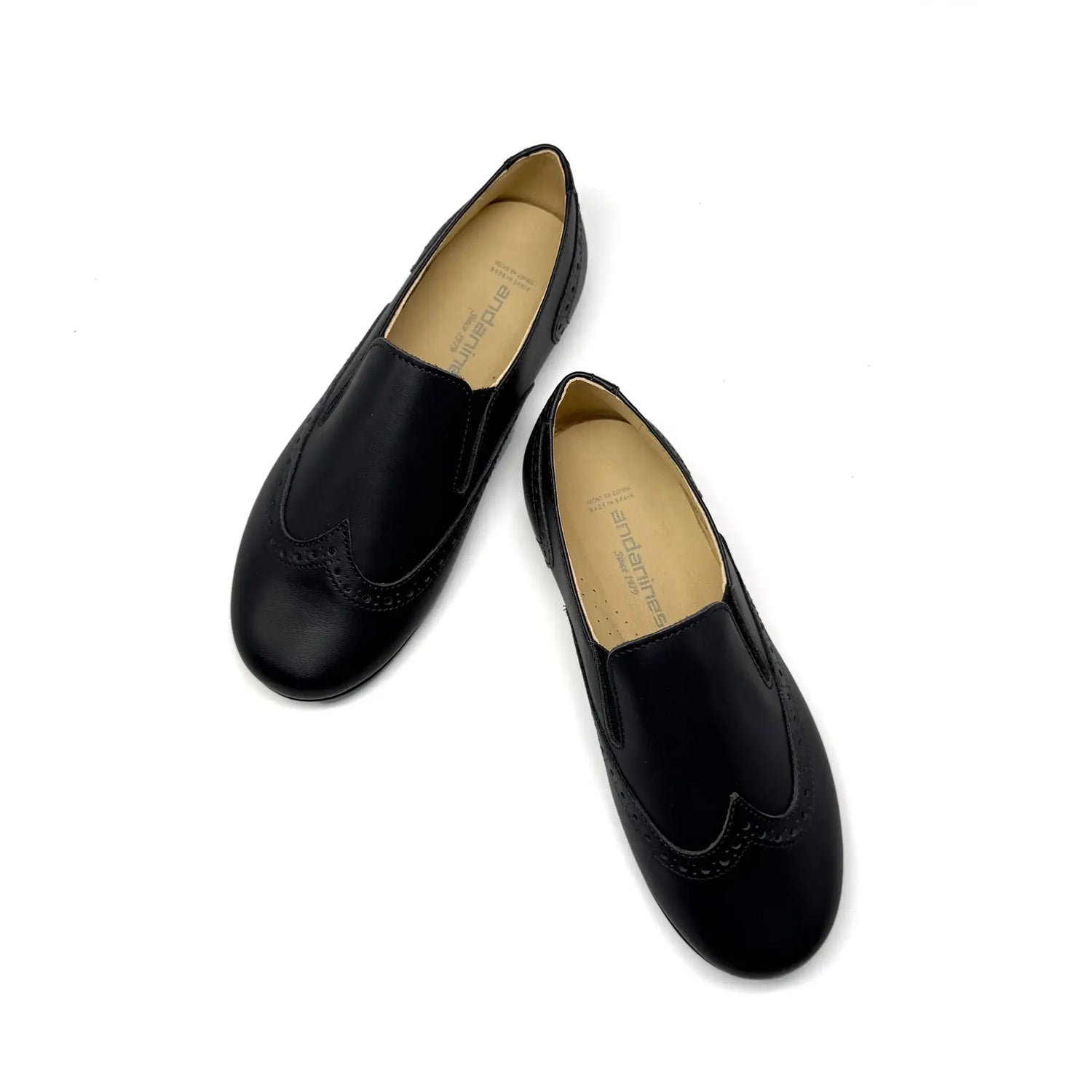 Navy wingtip smoking slip on flats fast shipping
